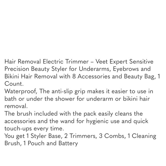 Veet Sensitive Precision Beauty Trimmer Styler - Picture 3 of 6